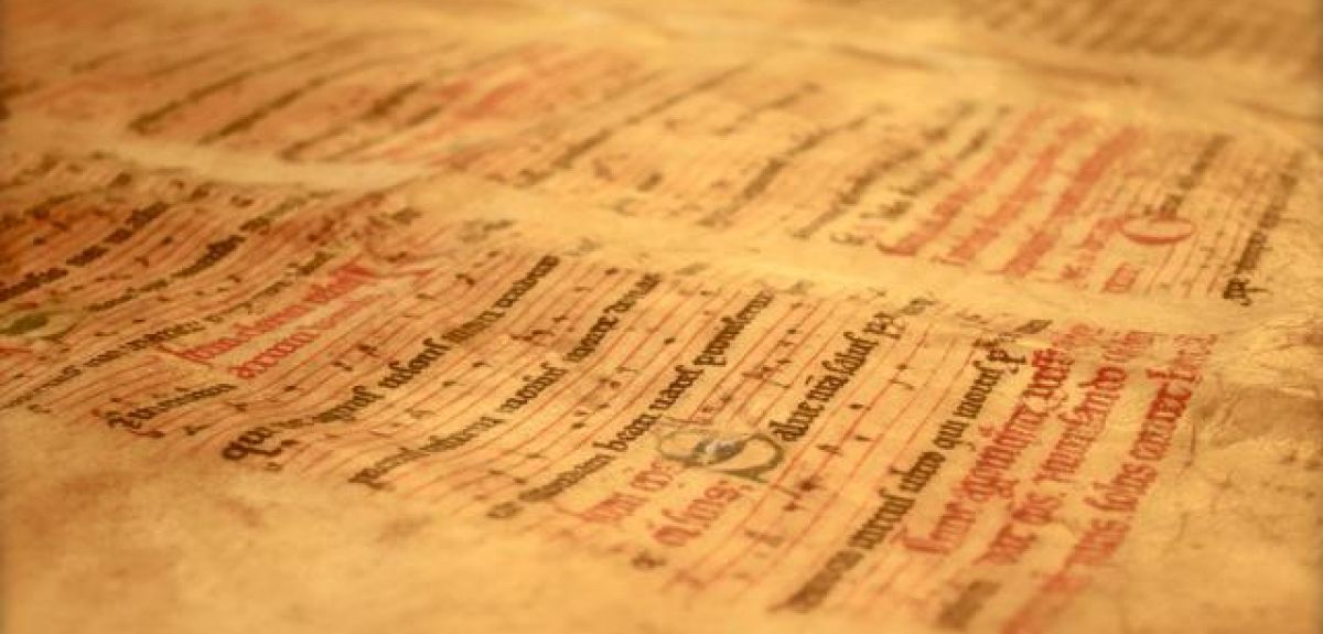 The Hawick Missal Fragment, which inspired the new composition