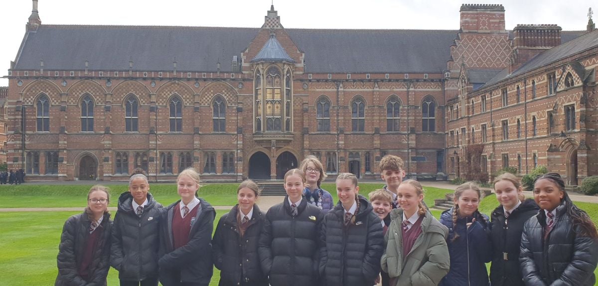 Students visit Keble College in Oxford as part of The Brilliant Club's Scholars Programme.