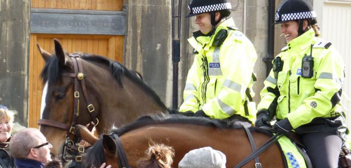 Mounted police units in Gloucestershire