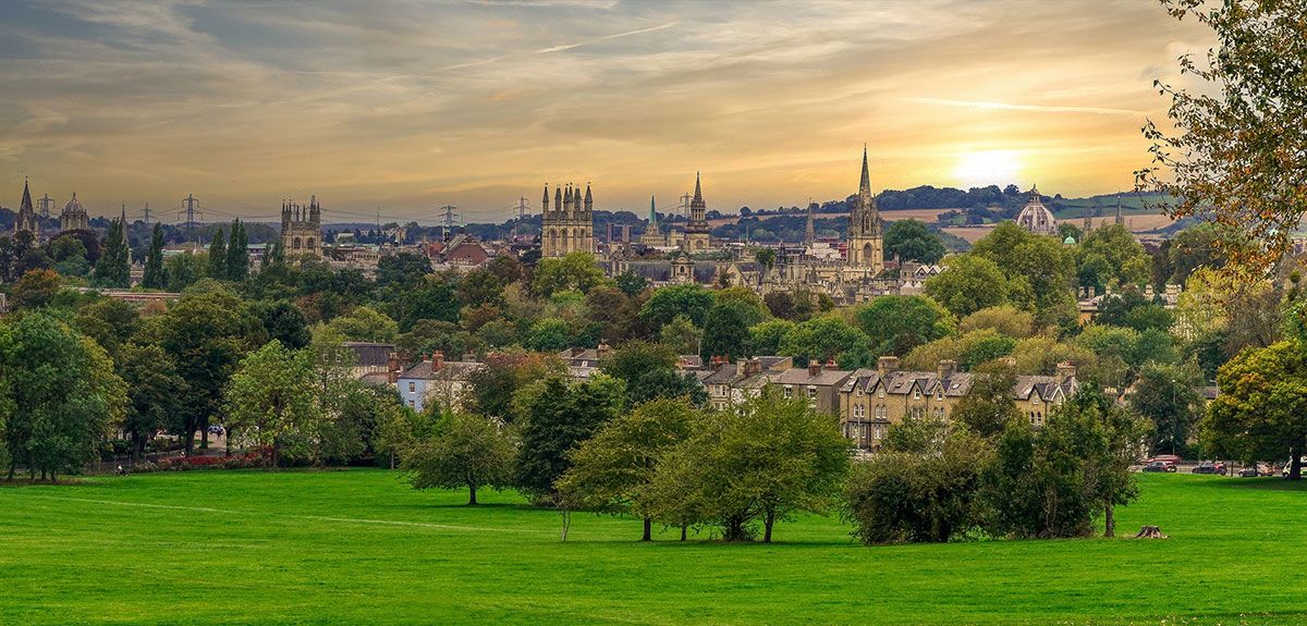 Oxford skyline from South Park