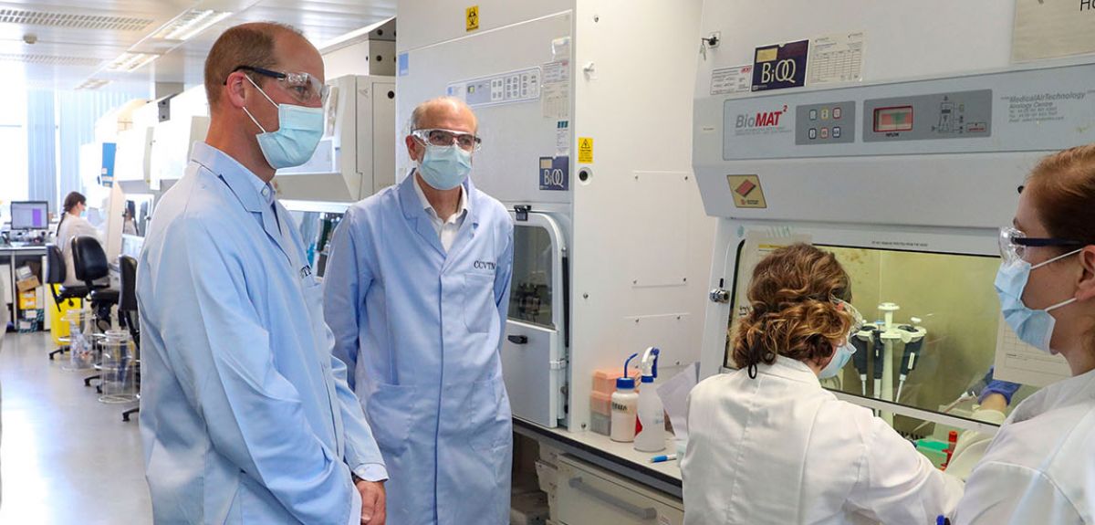The Duke of Cambridge has today visited the University of Oxford’s Oxford Vaccine Group