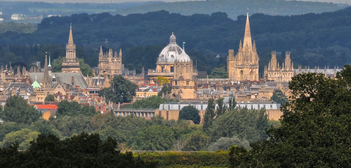 Image across the Oxford skyline