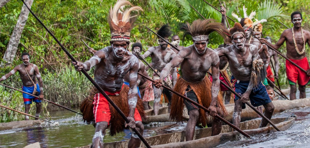 Warriors in the tribes of Papua New Guinea often went through extremely painful initiation rituals. 