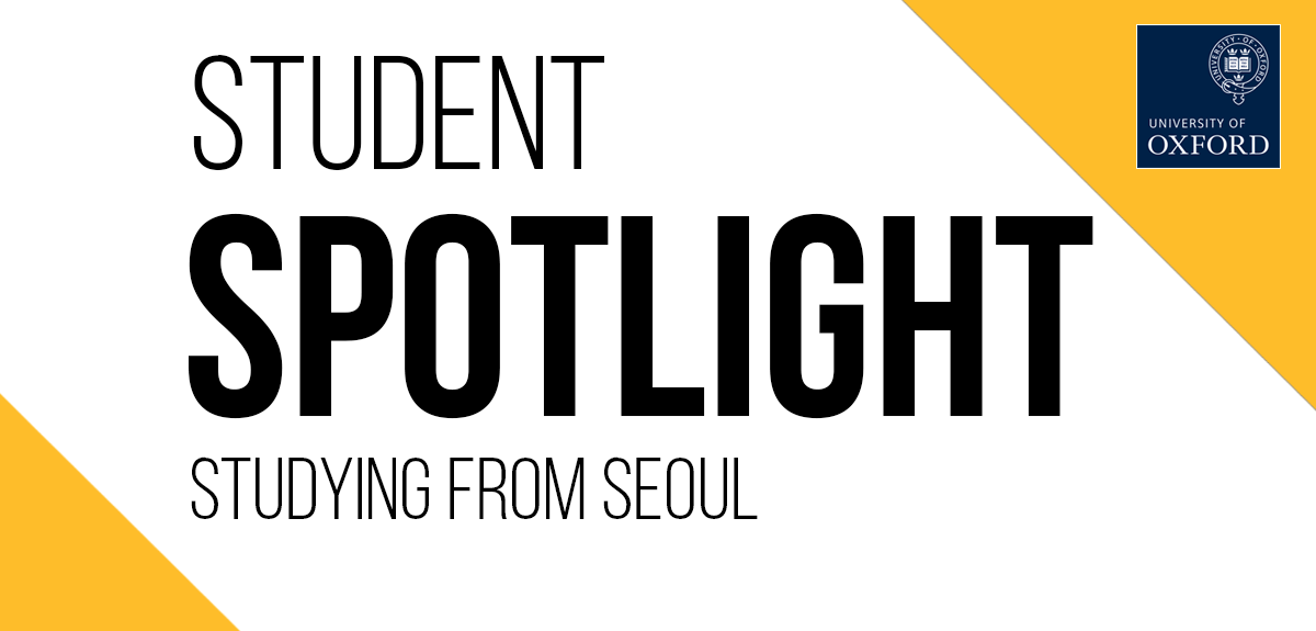 student spotlight banner: studying from seoul