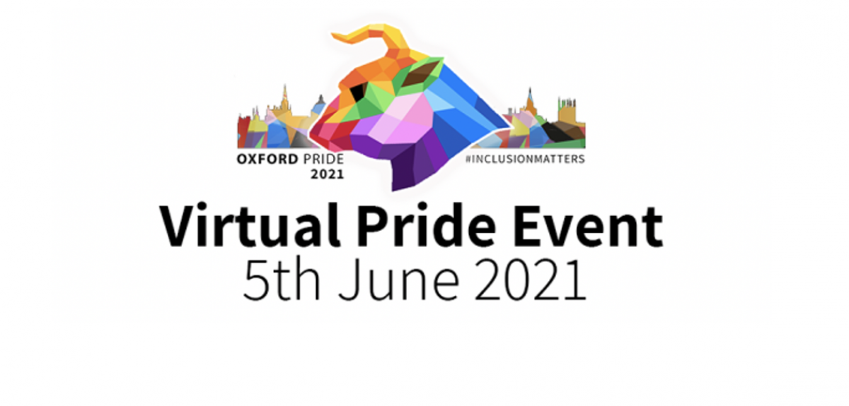 Virtual Pride 2021 banner. Credits: Oxford Pride 2021