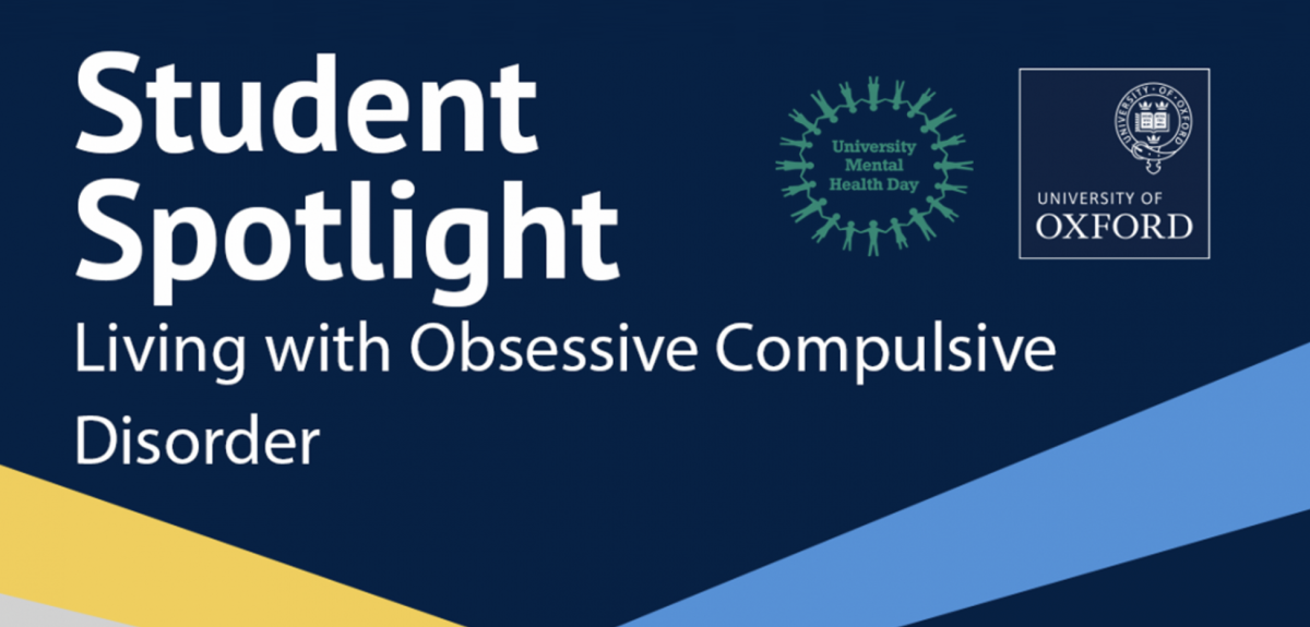 Student Spotlight: Living with Obsessive Compulsive Disorder banner.