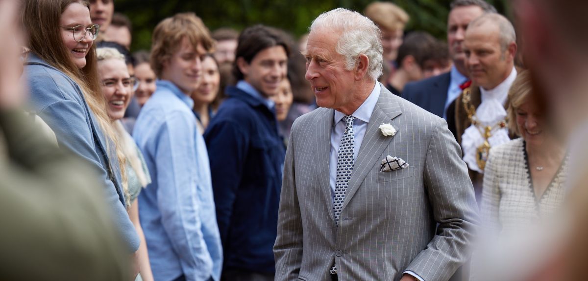 His Royal Highness The Prince of Wales at Trinity College to open its new Levine Building on 12 May