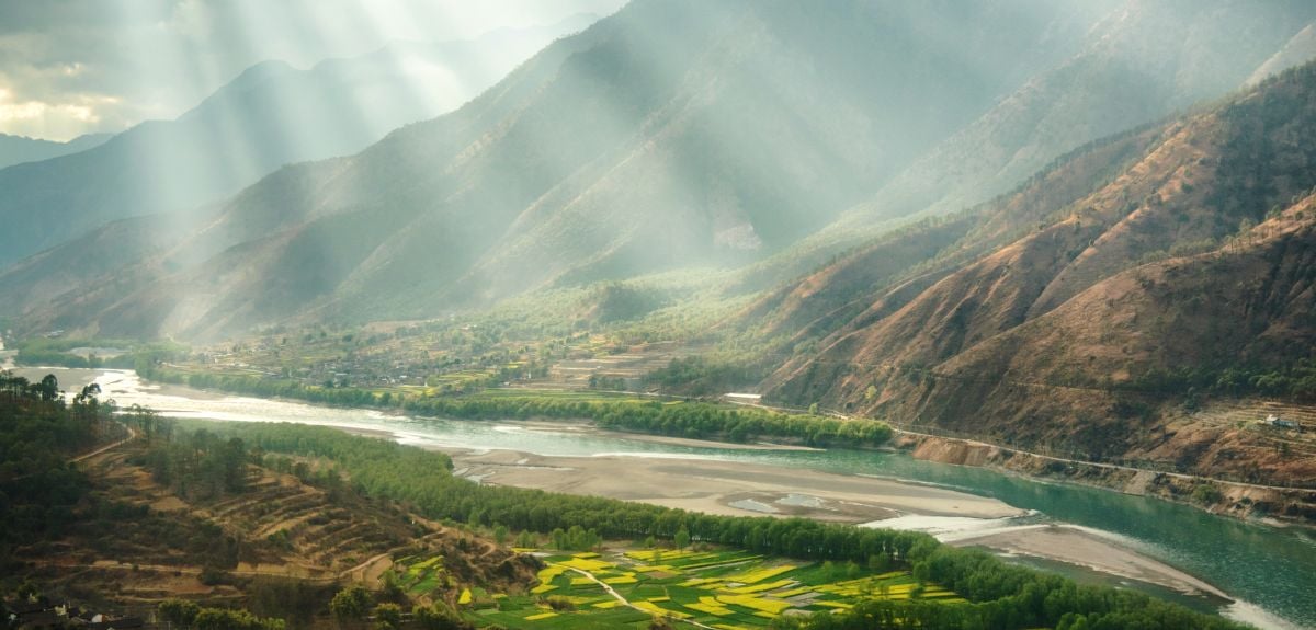 Yangtze river in Yunnan Province, China Yangtze river in Yunnan Province, China