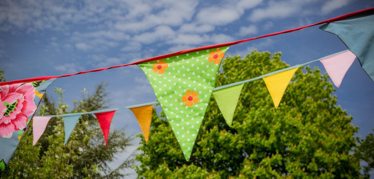 Photo of colourful bunting