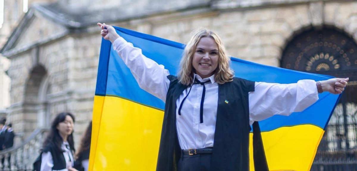 Kseniia Velychko, a legal professional from Kyiv, is studying at Oxford after being awarded one of the scholarships