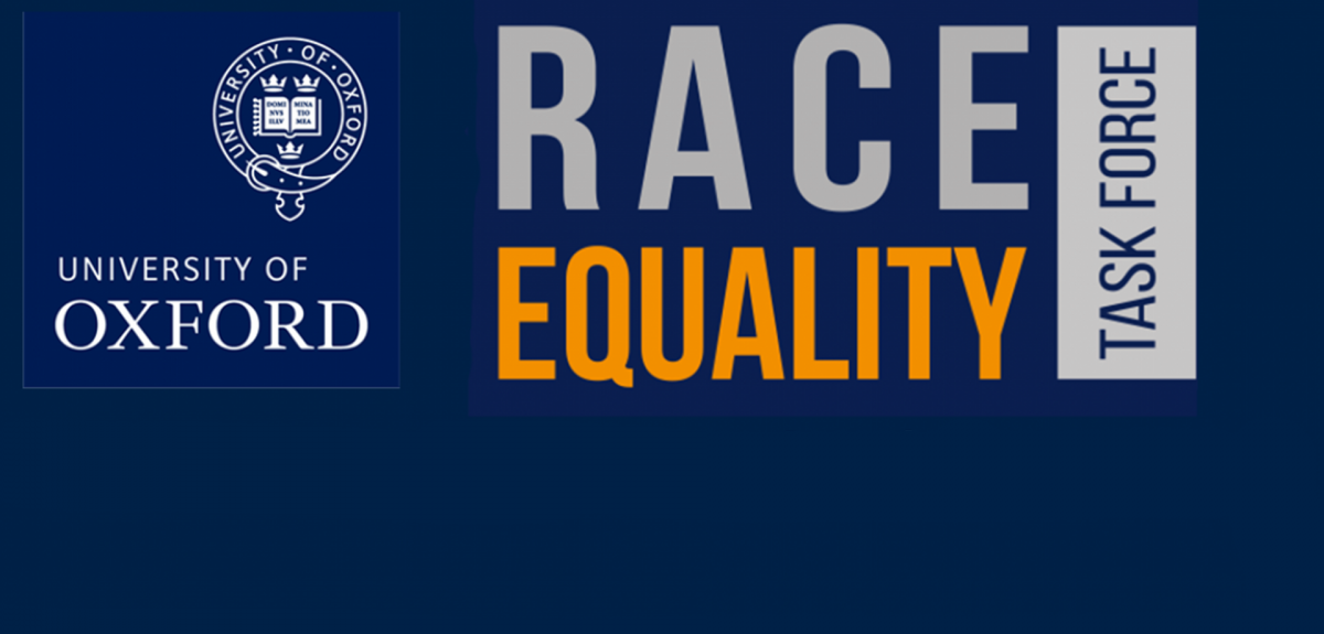 Race Equality Task Force banner. Credits: University of Oxford