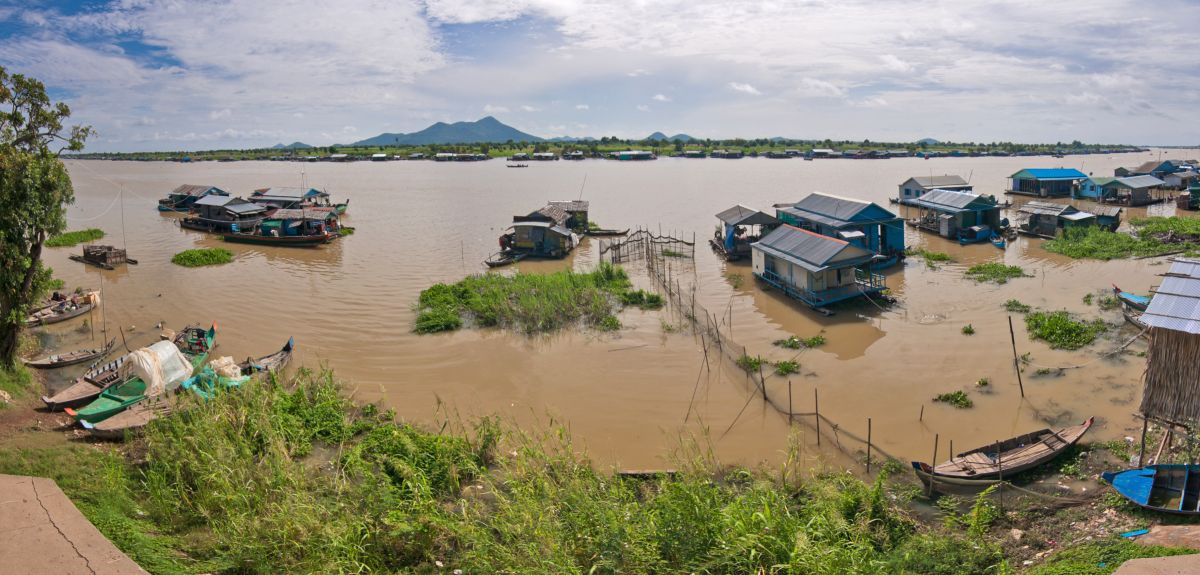 River basin in Cambodia