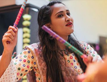 Indian woman dancing