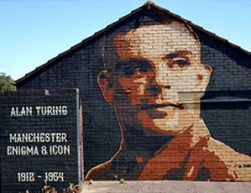 Mural of Alan Turing