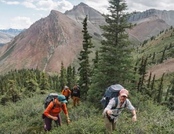 hikers on mountain