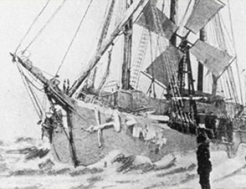 Old ship illustration