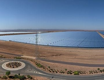 Solar farm in Africa