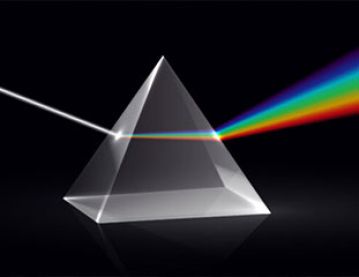 Light prism spectrum