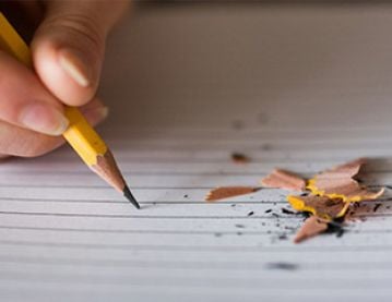 Pencil and sharpenings