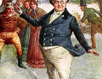 Mr Pickwick in breeches