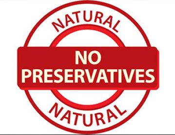 no preservatives sign