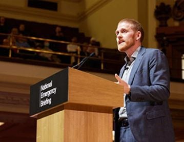 Talking about food in a lecture