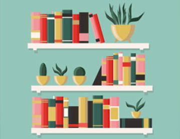 bookshelf graphic
