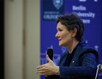 Irene Tracey at the Oxford-Berlin symposium