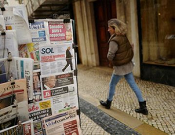 News stand in Lisbon