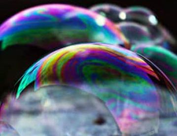 close up of bubbles