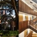 Exterior and interior views of the Beecroft Building