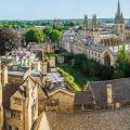 Oxford skyline, wide angle