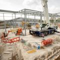 The new I14 beamline and electron microscopy centre taking shape at Diamond Light Source, the UK’s national synchrotron science facility, on the Harwell Oxford Campus in Oxfordshire