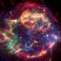 A false colour image of the Cassiopeia A supernova