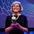 Professor Kia Nobre receives the Heineken Prize for Cognitive Science 2022. Photo credit: Frank van Beek
