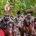 Warriors in the tribes of Papua New Guinea often went through extremely painful initiation rituals. 