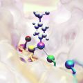 Visualisation of the small molecule walker created by the team