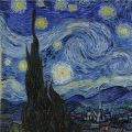 Van Gogh's Starry Night, said to have been inspired by a scientific drawing