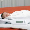 Baby on scales
