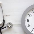 Clock and stethoscope