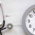 Clock and stethoscope