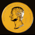 The Royal Astronomical Society’s Gold Medal. Image credit: Royal Astronomical Society.