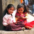 Girls in India: The report shows there were major reductions in poverty in India. In 15 years, the numbers of MPI poor reduced from 55% of the population to some 16%. Credit: Shutterstock.
