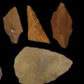 Stone tools from Kharga Oasis, Egypt, one of the archaeological sites used in the study.
