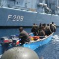 EU Naval Force intercept suspected pirates near Somali coastline