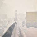 Rising pollution on the Delhi-Jaipur expressway. Credit: Sudarshan Jha/Shutterstock