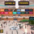 Virtual Freshers' Fair main hall overview 