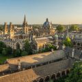 Oxford skyline featuring the Radcliffe Camera and the university church of St Mary the Virgin