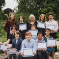 Peregrine Prize winners with Oxford's Deputy Lord Mayor, Cllr Christine Simm