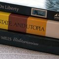 A pile of three political philosophy books